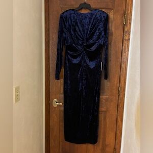 Eloquii Midnight Blue Long Sleeve Dress